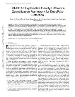 Diff-ID: An Explainable Identity Difference Quantification Framework for
  DeepFake Detection