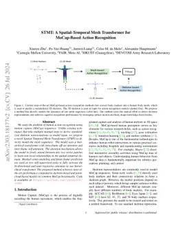 STMT: A Spatial-Temporal Mesh Transformer for MoCap-Based Action
  Recognition