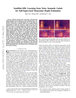 SemHint-MD: Learning from Noisy Semantic Labels for Self-Supervised
  Monocular Depth Estimation