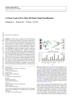 A Closer Look at Few-Shot 3D Point Cloud Classification
