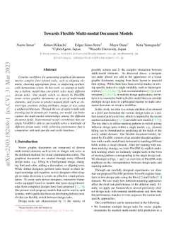 Towards Flexible Multi-modal Document Models
