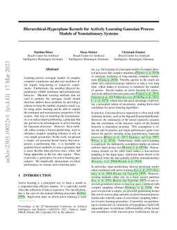 Hierarchical-Hyperplane Kernels for Actively Learning Gaussian Process
  Models of Nonstationary Systems