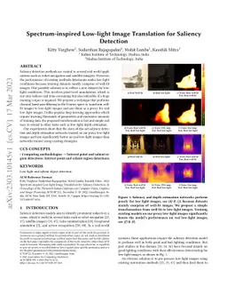 Spectrum-inspired Low-light Image Translation for Saliency Detection