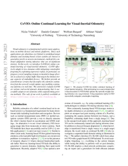 CoVIO: Online Continual Learning for Visual-Inertial Odometry