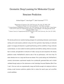 Geometric Deep Learning for Molecular Crystal Structure Prediction