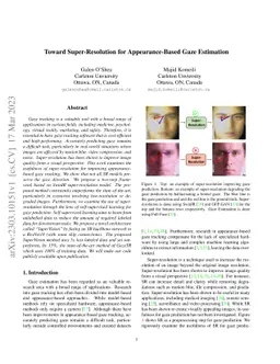 Toward Super-Resolution for Appearance-Based Gaze Estimation
