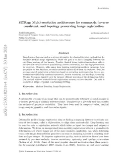 SITReg: Multi-resolution architecture for symmetric, inverse consistent,
  and topology preserving image registration