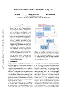 Conversational Tree Search: A New Hybrid Dialog Task