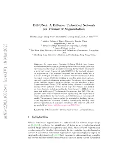 Diff-UNet: A Diffusion Embedded Network for Volumetric Segmentation