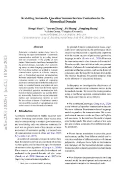 Revisiting Automatic Question Summarization Evaluation in the Biomedical
  Domain