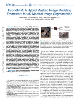 HybridMIM: A Hybrid Masked Image Modeling Framework for 3D Medical Image
  Segmentation