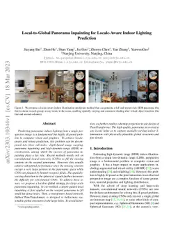Local-to-Global Panorama Inpainting for Locale-Aware Indoor Lighting
  Prediction