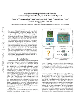 Supervision Interpolation via LossMix: Generalizing Mixup for Object
  Detection and Beyond