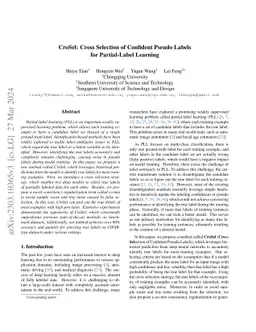 CroSel: Cross Selection of Confident Pseudo Labels for Partial-Label
  Learning