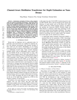 Channel-Aware Distillation Transformer for Depth Estimation on Nano
  Drones