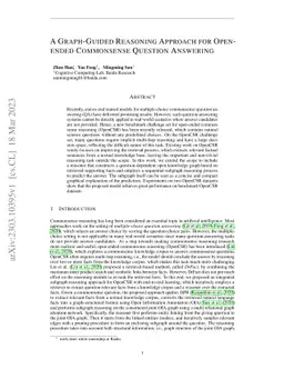A Graph-Guided Reasoning Approach for Open-ended Commonsense Question
  Answering