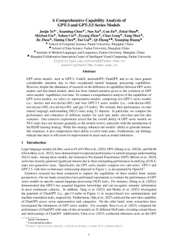 A Comprehensive Capability Analysis of GPT-3 and GPT-3.5 Series Models