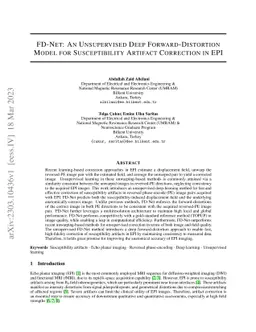 FD-Net: An Unsupervised Deep Forward-Distortion Model for Susceptibility
  Artifact Correction in EPI