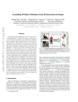 Grounding 3D Object Affordance from 2D Interactions in Images