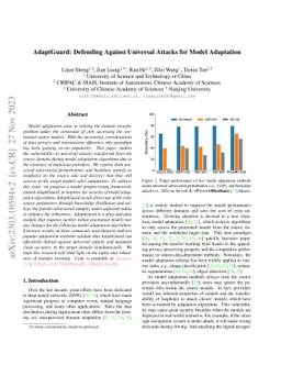 AdaptGuard: Defending Against Universal Attacks for Model Adaptation