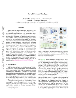 Partial Network Cloning