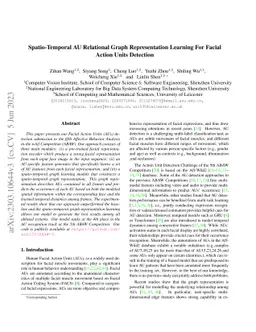 Spatio-Temporal AU Relational Graph Representation Learning For Facial
  Action Units Detection