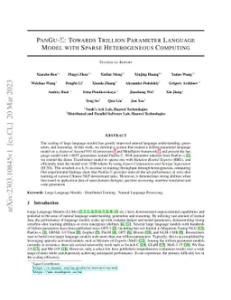 PanGu-Σ: Towards Trillion Parameter Language Model with Sparse
  Heterogeneous Computing