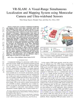 VR-SLAM: A Visual-Range Simultaneous Localization and Mapping System
  using Monocular Camera and Ultra-wideband Sensors