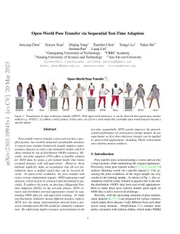 Open-World Pose Transfer via Sequential Test-Time Adaption