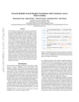 Towards Reliable Neural Machine Translation with Consistency-Aware
  Meta-Learning