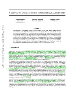 A Survey on Oversmoothing in Graph Neural Networks