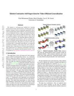 Tubelet-Contrastive Self-Supervision for Video-Efficient Generalization