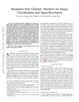 Parameter-Free Channel Attention for Image Classification and
  Super-Resolution