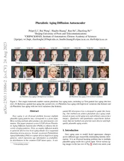 Pluralistic Aging Diffusion Autoencoder