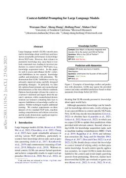Context-faithful Prompting for Large Language Models