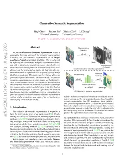 Generative Semantic Segmentation