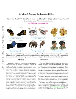 Zero-1-to-3: Zero-shot One Image to 3D Object