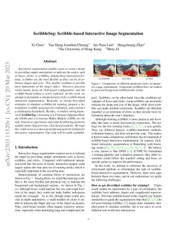 ScribbleSeg: Scribble-based Interactive Image Segmentation