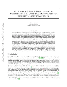 What does it take to catch a Chinchilla? Verifying Rules on Large-Scale
  Neural Network Training via Compute Monitoring