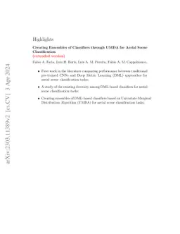 Creating Ensembles of Classifiers through UMDA for Aerial Scene
  Classification