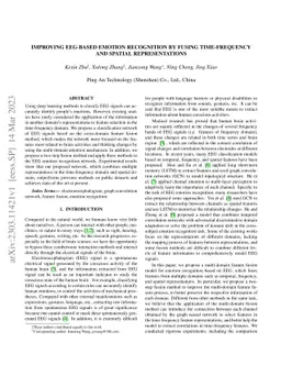 Improving EEG-based Emotion Recognition by Fusing Time-frequency And
  Spatial Representations