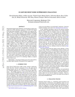 ICASSP 2023 Deep Noise Suppression Challenge