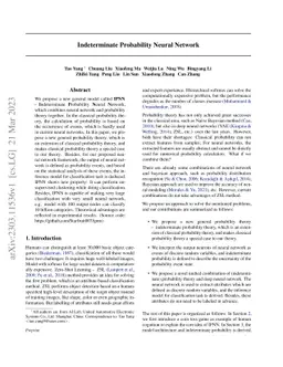 Indeterminate Probability Theory