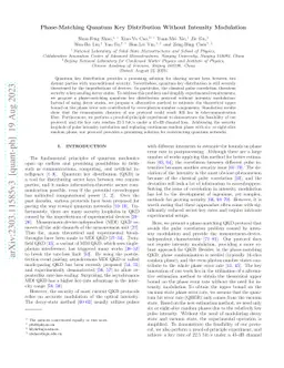 Phase-Matching Quantum Key Distribution without Intensity Modulation