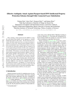 Effective Ambiguity Attack Against Passport-based DNN Intellectual
  Property Protection Schemes through Fully Connected Layer Substitution