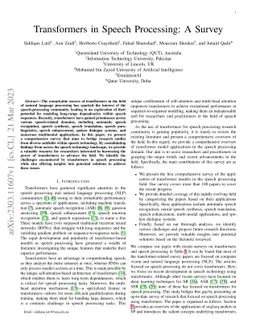 Transformers in Speech Processing: A Survey