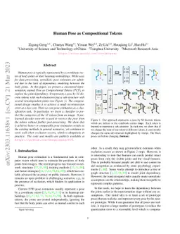 Human Pose as Compositional Tokens