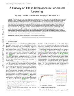 A Survey on Class Imbalance in Federated Learning