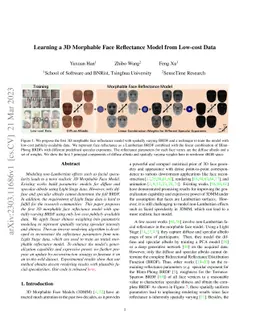 Learning a 3D Morphable Face Reflectance Model from Low-cost Data