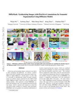 DiffuMask: Synthesizing Images with Pixel-level Annotations for Semantic
  Segmentation Using Diffusion Models